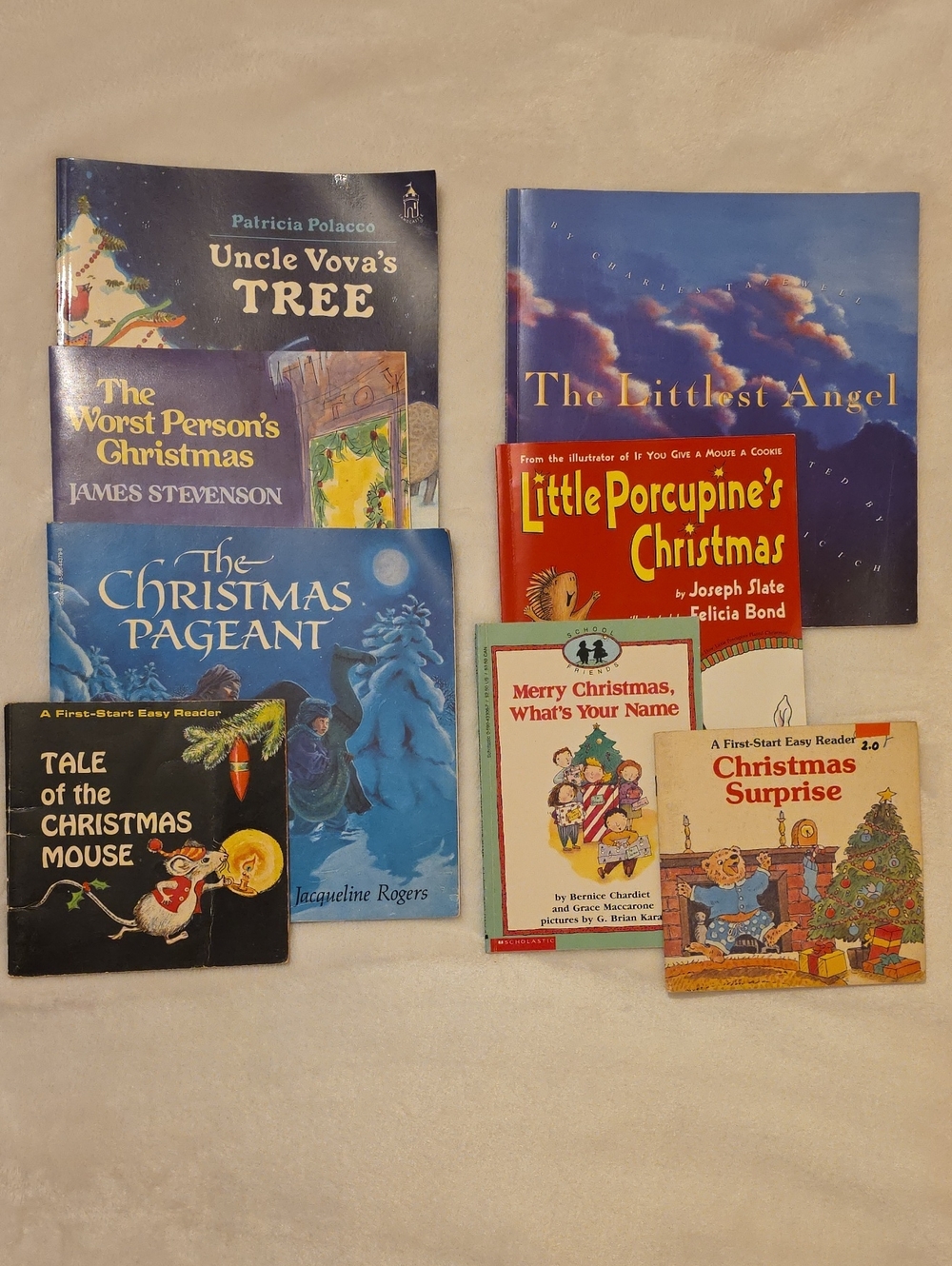 Lot Of 8 Children's Christmas Paperback Picture Books